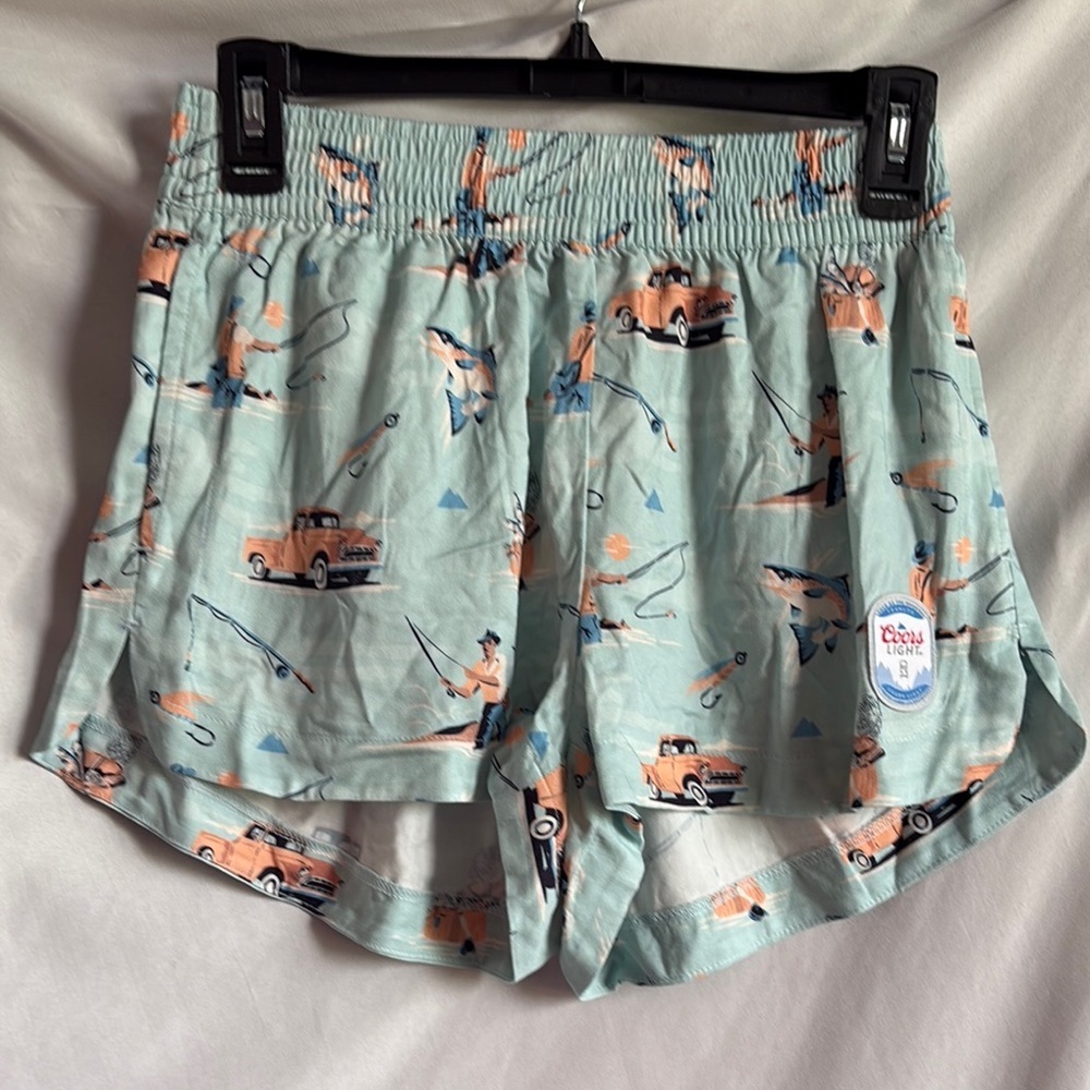 Womens Athletic Shorts - Mint Green